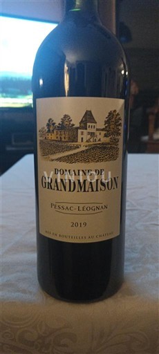 Bordeaux Pessac-Léognan Domaine Grandmaison 2019