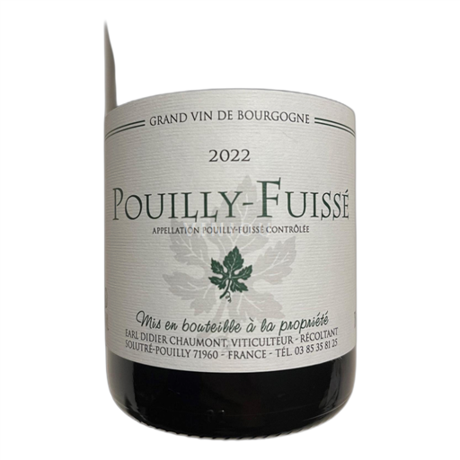 Burgundi Pouilly-fuissé Didier Chaumont 2022