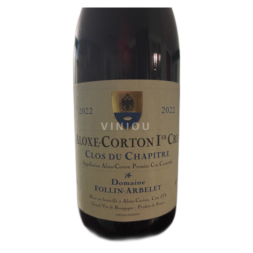 Burgundsko Aloxe-Corton Premier Cru Follin Arbelet clos du chapitre 2022
