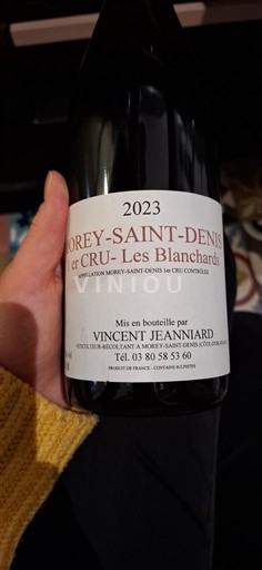Borgoña Morey-Saint-Denis Premier Cru Vincent Jeanniard les blanchards 2023