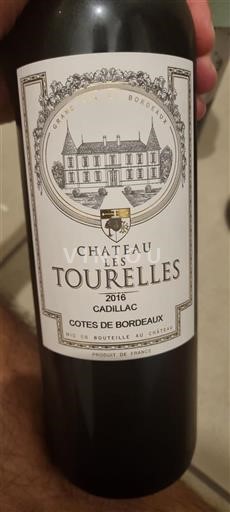 Bordeaux Côtes-de-Bordeaux Château les tourelles  2016
