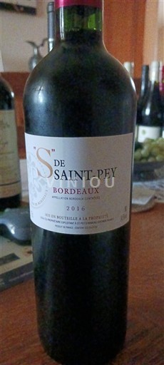 Bordeaux Château Saint Pey S de Saint-Pey 2016