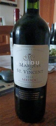Bordeaux Médoc Marquis de St. Vincent 2010