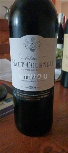 Bordeaux Graves Château Haut Courneau 2008