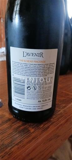 Pobrežní oblast Stellenbosch L'Avenir Far & Near Pinotage 2017