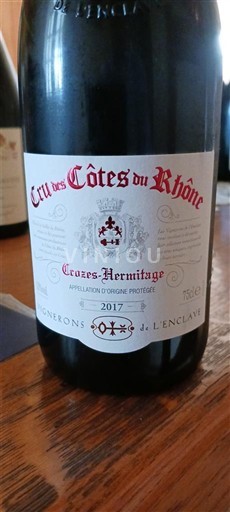 Vallée du Rhône Crozes-hermitage Vignerons de L'Enclave 2017