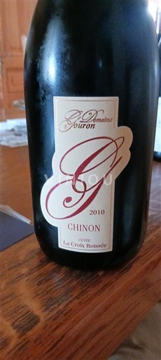 Loire Valley Chinon Domaine Gouron La Croix Boissée 2010