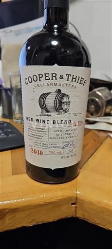 Kalifornische AVA Nicht spezifiziert Cooper & Thief Red Wine Blend 2019