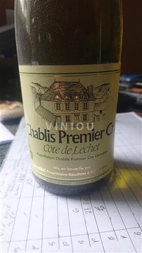 Borgoña Chablis Premier Cru Domaine Barat Côte de Lechet 2004