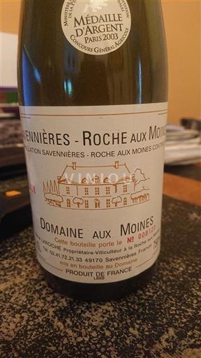 Vallée de la Loire Savennières-roche-aux-moines Domaine Aux Moines 2001