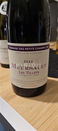 Borgoña Meursault Domaine Petits Champs Lins Les Tillets 2022
