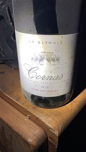 Rhône Valley Cornas Vincent Paris La Geynale 2018