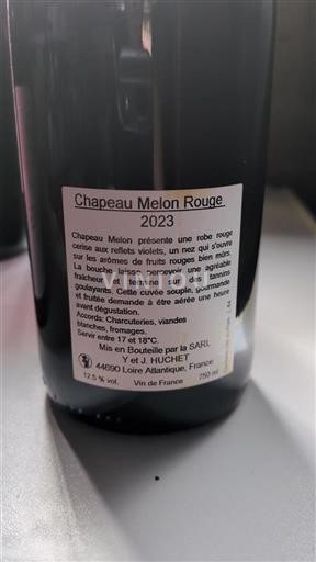 Valle del Loira No especificado Y et J. Huchet Chapeau Melon Rouge 2023