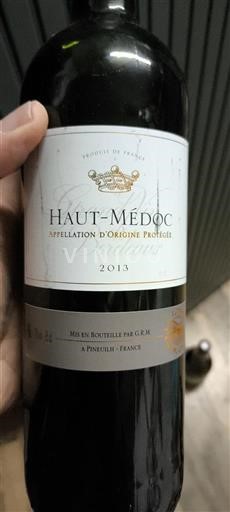 Bordeaux Haut-Médoc Inconnu 2013