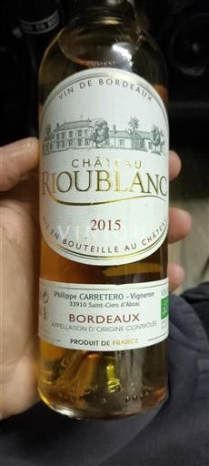 Bordeaux Rioublanc 2015