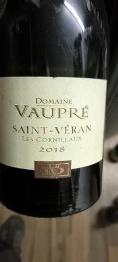Burgundi Saint-Véran Domaine Vaupré Les Cornillaux 2018