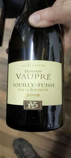 Burgundi Pouilly-fuissé Domaine Vaupré Sur La Rochette Vieilles Vignes 2019