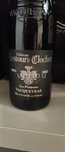 Valea Ronului Vacqueyras Château Lestours Clocher Les Pénitents 2022