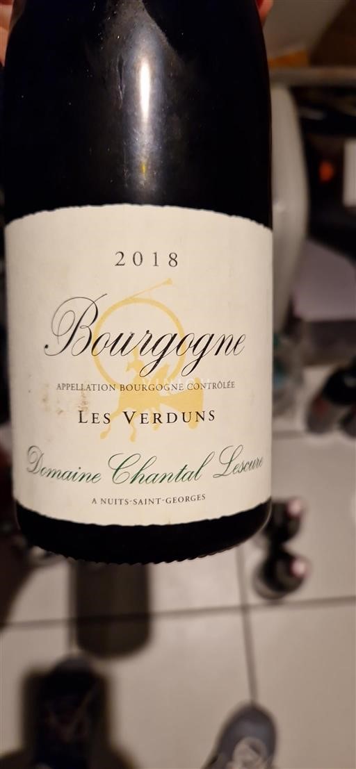 Burgundi Bourgogne Domaine Chantal Lescure Les Verduns 2018