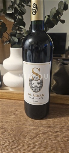 Bordeaux Margaux S De Siran 2018