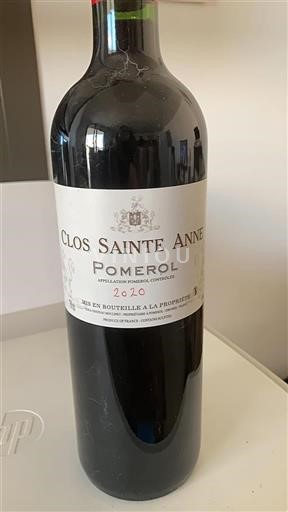 Bordeaux Pomerol Clos Sainte-Anne 2020
