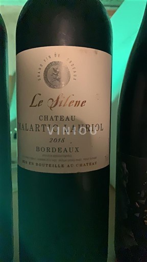 Bordeaux Château Malartic Lauriol Le Silène 2018