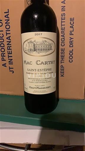 Burdeos Saint-Estèphe Château Mac Carthy 2017