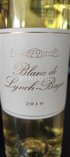 Bordeaux Pauillac Château Lynch-Bages Blanc de Lynch-Bages 2019