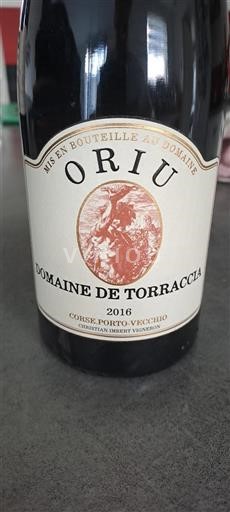 Corse Porto-Vecchio Domaine Torraccia Oriu 2016