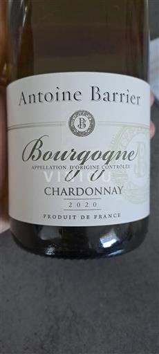 Bourgogne Antoine Barrier Chardonnay 2020