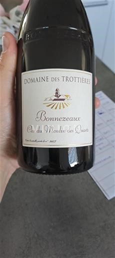 Loiredalen Bonnezeaux Domaine Des Trottières Clos du Moulin des Quarts Icke årgångsbetecknad
