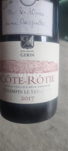 Valle del Ródano Côte-rôtie Jean-Michel Gérin Champin Le Seigneur 2017