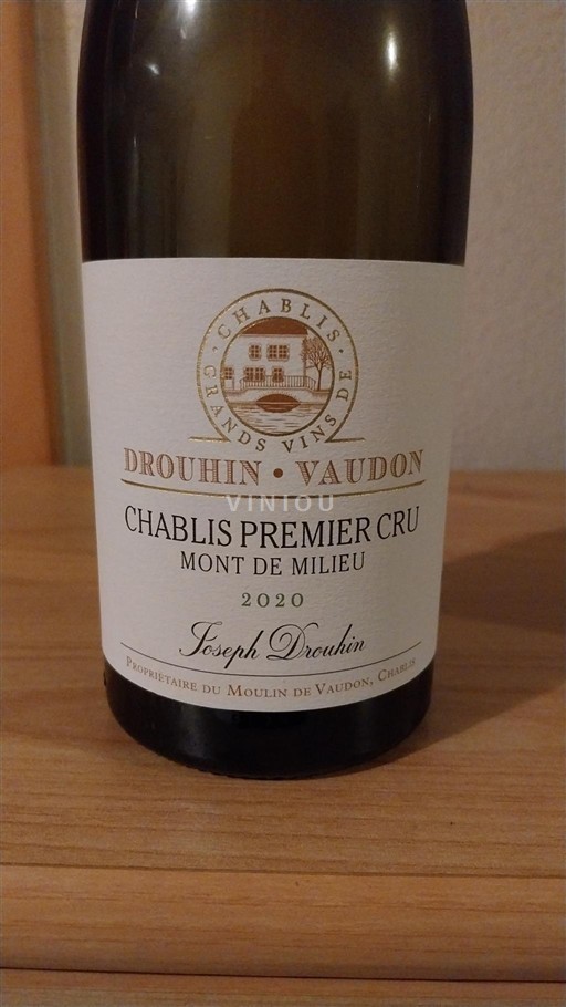 Borgoña Chablis Premier Cru Drouhin-Vaudon Mont de Milieu 2020
