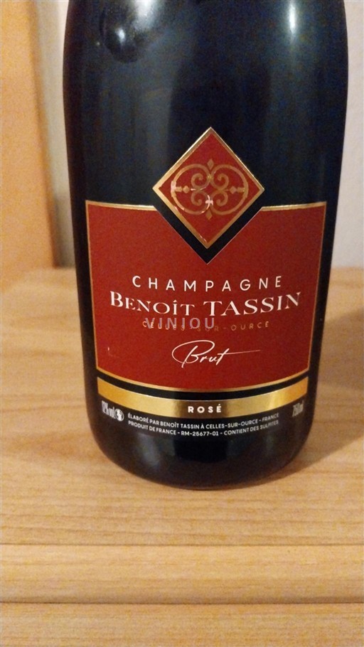 Šampanja Šampanjec Benoît Tassin Brut Rosé Neleten.