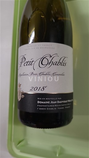 Burgund Petit-Chablis Domaine Jean Dauvissat Père & Fils 2018
