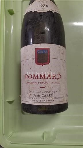 Burgund Pommard Domaine Denis Carré 1988