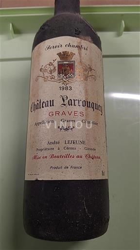 Bordeaux Graves Château Larrouquey 1983