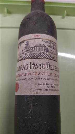 Bordeaux Saint-Émilion Grand Cru Grand Cru Château Pavie Decesse 1983