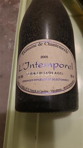 Loire Valley Coteaux du Layon Domaine Chantemerle L'Intemporel 2005