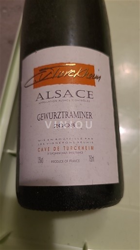 Alsace Gewurztraminer Caves de Turckheim 2008