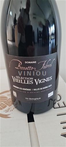 Valle del Ródano Grignan-les-Adhémar Domaine Bonetto-Fabrol Sélection Vieilles Vignes 2023