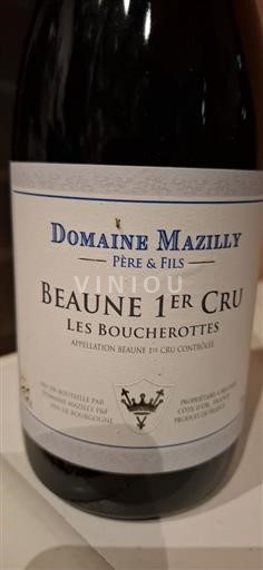 Bourgondië Niet gespecificeerd Premier Cru Domaine Mazilly Les Boucherottes 2021