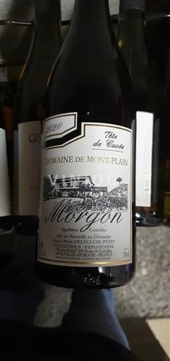 Beaujolais Morgon Domaine Mont-Plain Tête de 2020