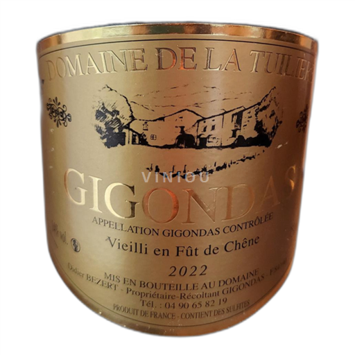 Údolí Rhôny Gigondas Domaine de la Tuilière 2022