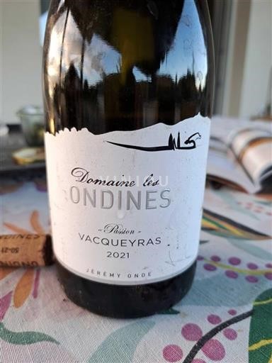 Thung lũng Rhône Vacqueyras Domaine Les Ondines Passion 2021