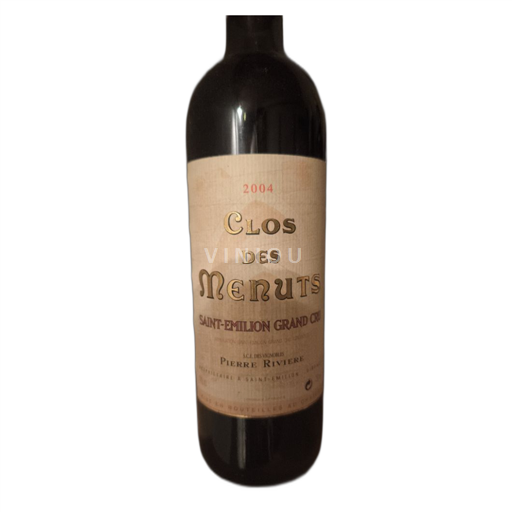 Bordeaux Saint-Émilion Clos des Menuts 2004