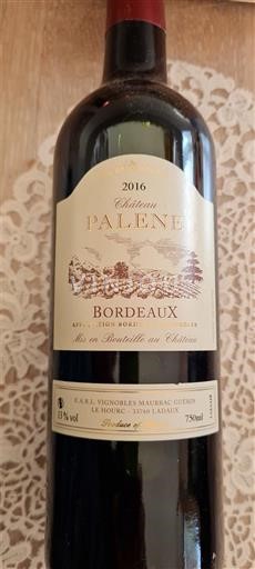 Bordeaux Château Palene 2016