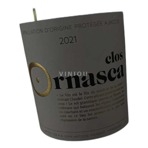 Korsika Ajaccio Clos Ornasca 2021