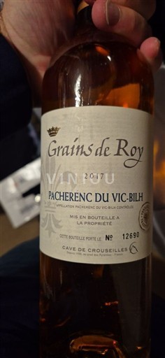 Sudoeste Pacherenc-du-vic-bilh Cave de Crouseilles Grains de Roy 2017