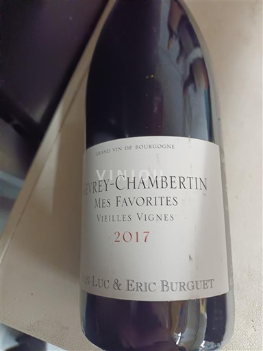 Burgundi Gevrey-Chambertin Jean-Luc & Eric Burguet Mes Favorites Vieilles Vignes 2017